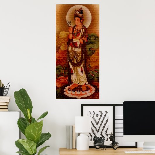 Poster Imprimer Guan Yin (Bureau à domicile)