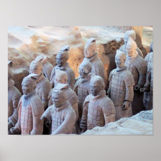 Poster IMPRIMER - Guerriers en terre cuite Xián Chine