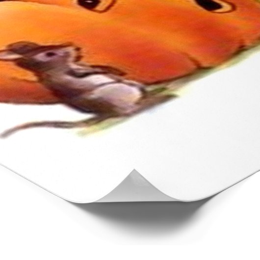 Poster Imprimer Halloween Chat Noir (Coin)