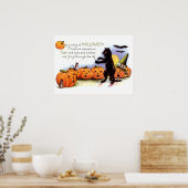 Poster Imprimer Halloween Chat Noir (Cuisine)
