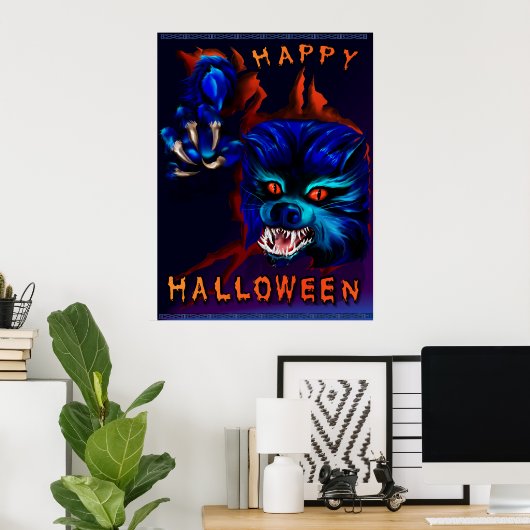 Poster Imprimer Halloween Werewolf (Bureau à domicile)