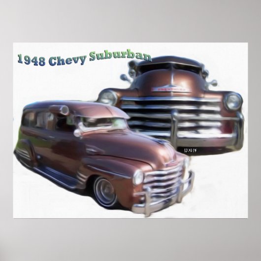 Poster Imprimer III Chevy Suburban 1948 (Devant)