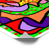 Poster Imprimer Image Gras Couleurs vives (Coin)