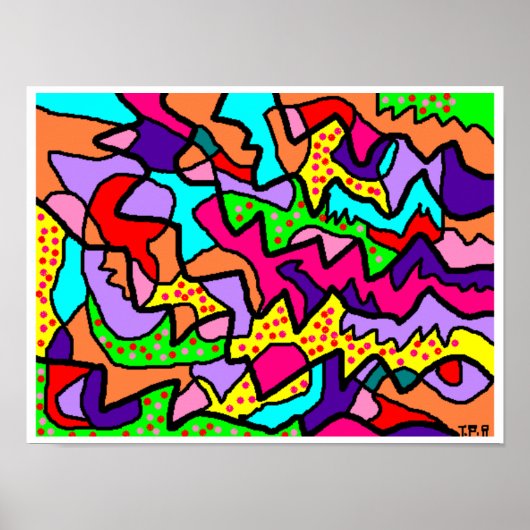 Poster Imprimer Image Gras Couleurs vives (Devant)