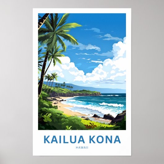 Poster Imprimer Kailua Kona Hawaii Travel (Devant)