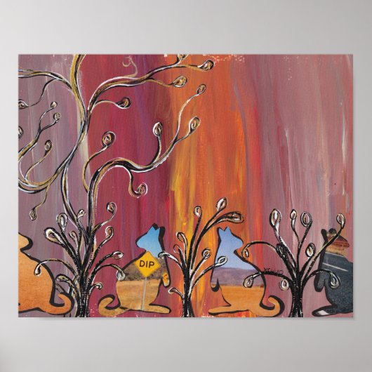 Poster Imprimer Kangaroos extérieur (Devant)