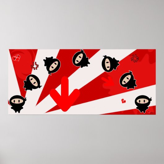 Poster Imprimer Kawaii Ninja Flipz (Devant)