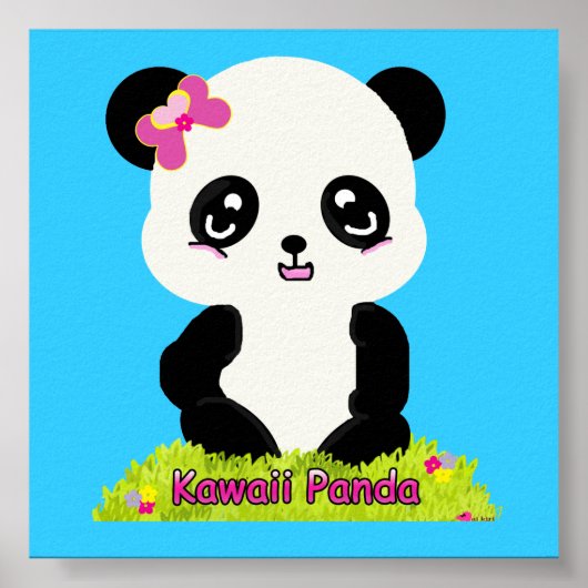 Poster Imprimer Kawaii Panda (Devant)