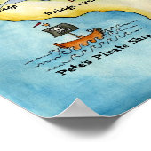 Poster Imprimer la carte de pirates - Portefeuille (Coin)