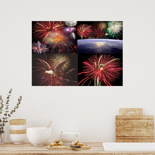 Poster Imprimer la collection Fireworks (Cuisine)