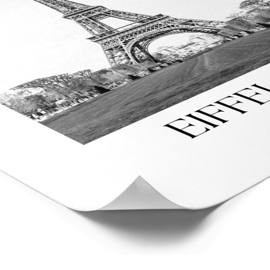 Poster Imprimer la photo Arc Tour Eiffel (Coin)