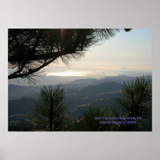 Poster Imprimer la région de la baie de San Francisco - S (Devant)