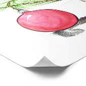 Poster Imprimer la souris de Noël (Coin)