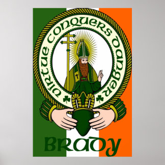 Poster Imprimer l'affiche Brady Clan Motto