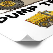 Poster Imprimer l'affiche de camion de vidange (Coin)
