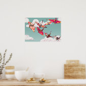 Poster Imprimer l'affiche des grues en papier (Cuisine)