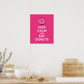 Poster Imprimer l'affiche Garder le calme et manger les b (Cuisine)