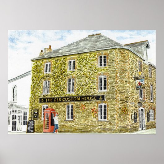 Poster Imprimer 'L'Ancienne Maison Personnalisée' (Devant)