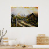 Poster Imprimer l'ancienne route (Cuisine)