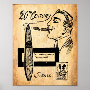 Poster Imprimer l'annonce vintage de cigar