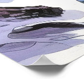 Poster Imprimer l'aquarelle de la forêt (Coin)