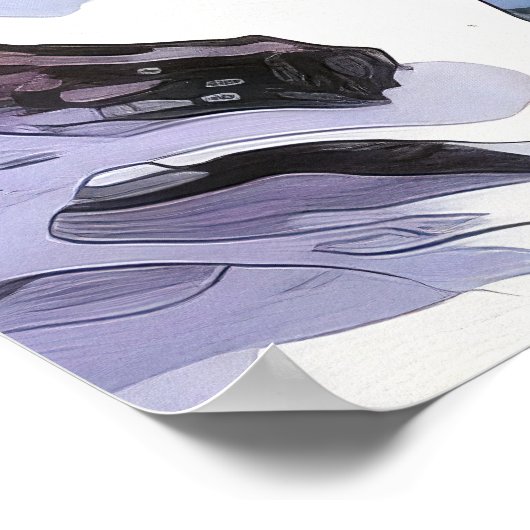 Poster Imprimer l'aquarelle de la forêt (Coin)