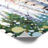 Poster Imprimer l'aquarelle de la forêt (Coin)