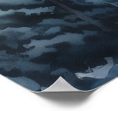 Poster Imprimer l'aquarelle de la forêt (Coin)