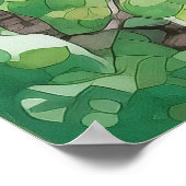 Poster Imprimer l'aquarelle de la forêt (Coin)