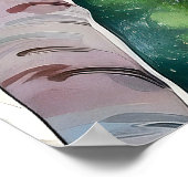 Poster Imprimer l'aquarelle de la forêt (Coin)