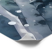 Poster Imprimer l'aquarelle de la forêt (Coin)