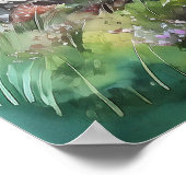 Poster Imprimer l'aquarelle Mountain Lake (Coin)