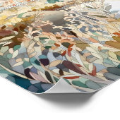 Poster Imprimer l'aquarelle Mountain Lake (Coin)