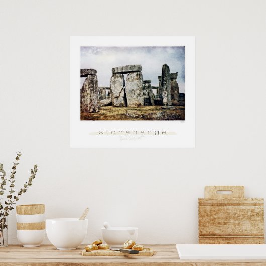 Poster Imprimer l'aquarelle Stonehenge (Cuisine)