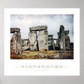 Poster Imprimer l'aquarelle Stonehenge (Devant)