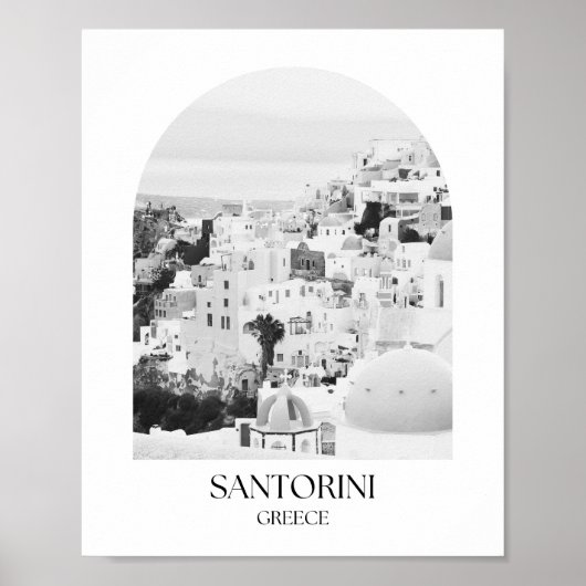 Poster Imprimer l'arc de Santorin Grèce (Devant)