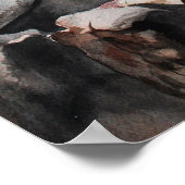 Poster Imprimer l'archive d'aquarelle du phare du Maine (Coin)