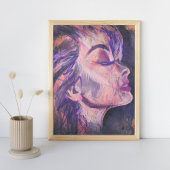 Poster Imprimer l'art Abstrait de la femme rose