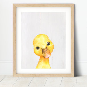 Poster Imprimer l'art de la pépinière de la ferme-canard
