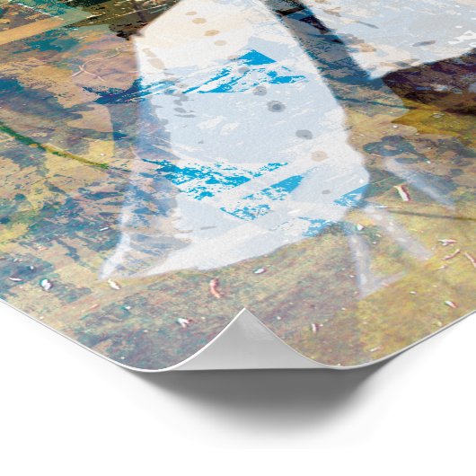 Poster Imprimer l'art des lignes (Coin)