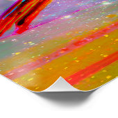 Poster Imprimer l'art du rêve d'oiseaux cosmiques" (Coin)