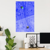 Poster Imprimer l'art matière-antimatière (Bureau à domicile)