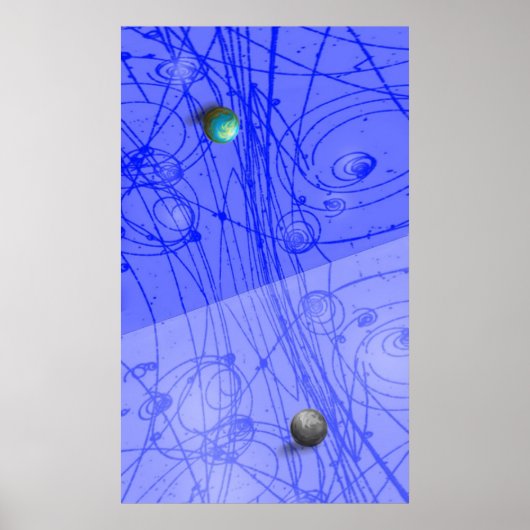 Poster Imprimer l'art matière-antimatière (Devant)