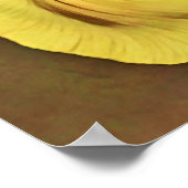 Poster Imprimer l'art photographique Fleur de Jaune Iris (Coin)