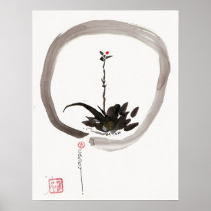 Poster Imprimer l'art Willow Bud Enso