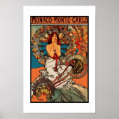 Poster Imprimer l'artiste rétro Mucha (Devant)