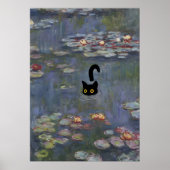 Poster Imprimer le chat Lys d'eau Monet (Devant)
