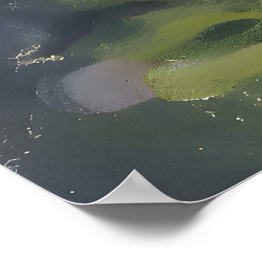 Poster Imprimer le chat Lys d'eau Monet (Coin)