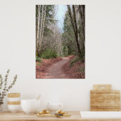 Poster Imprimer le chemin de ville rouge (Cuisine)