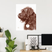 Poster Imprimer le chocolat au labradoodé (Bureau à domicile)